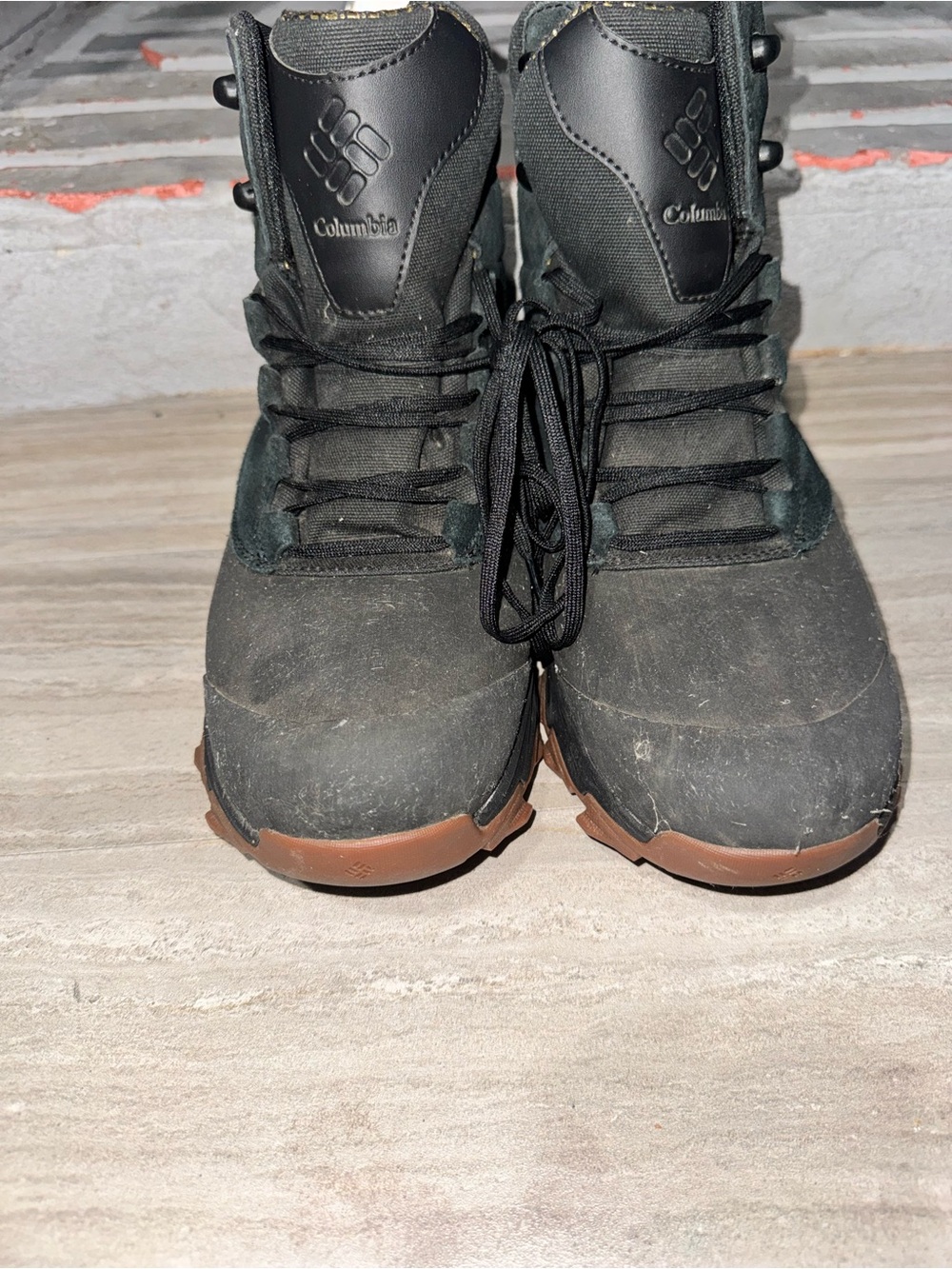 Columbia Men's Black and Brown Waterproof winter Boots